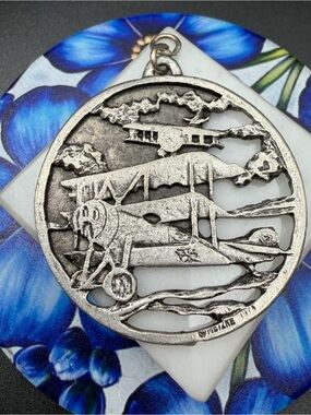 Vintage Metzke 1974 Pendant #567  aviation airplane